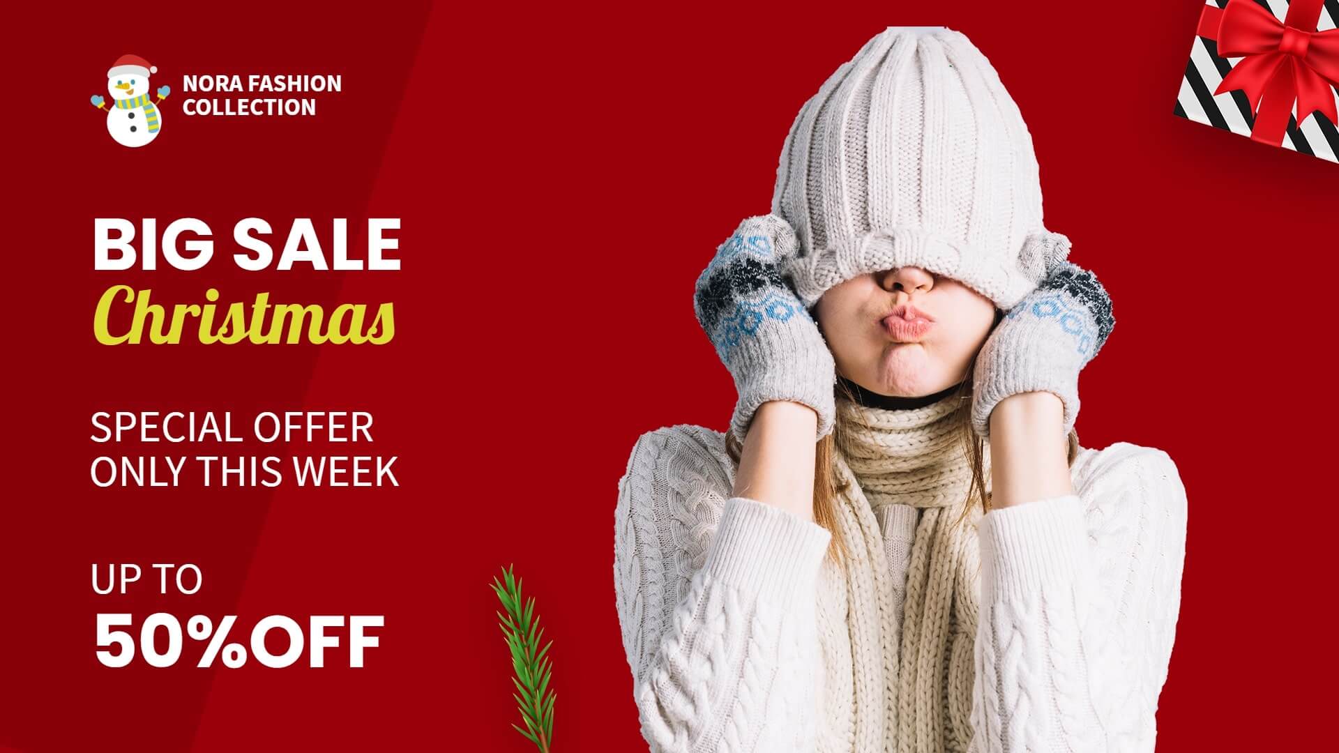 christmas sale in retail store