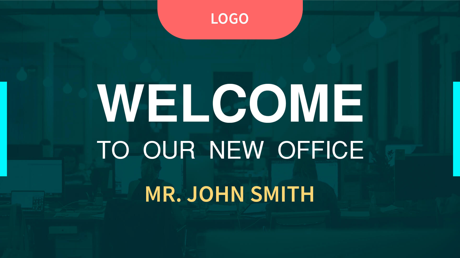 guest welcome screen for office